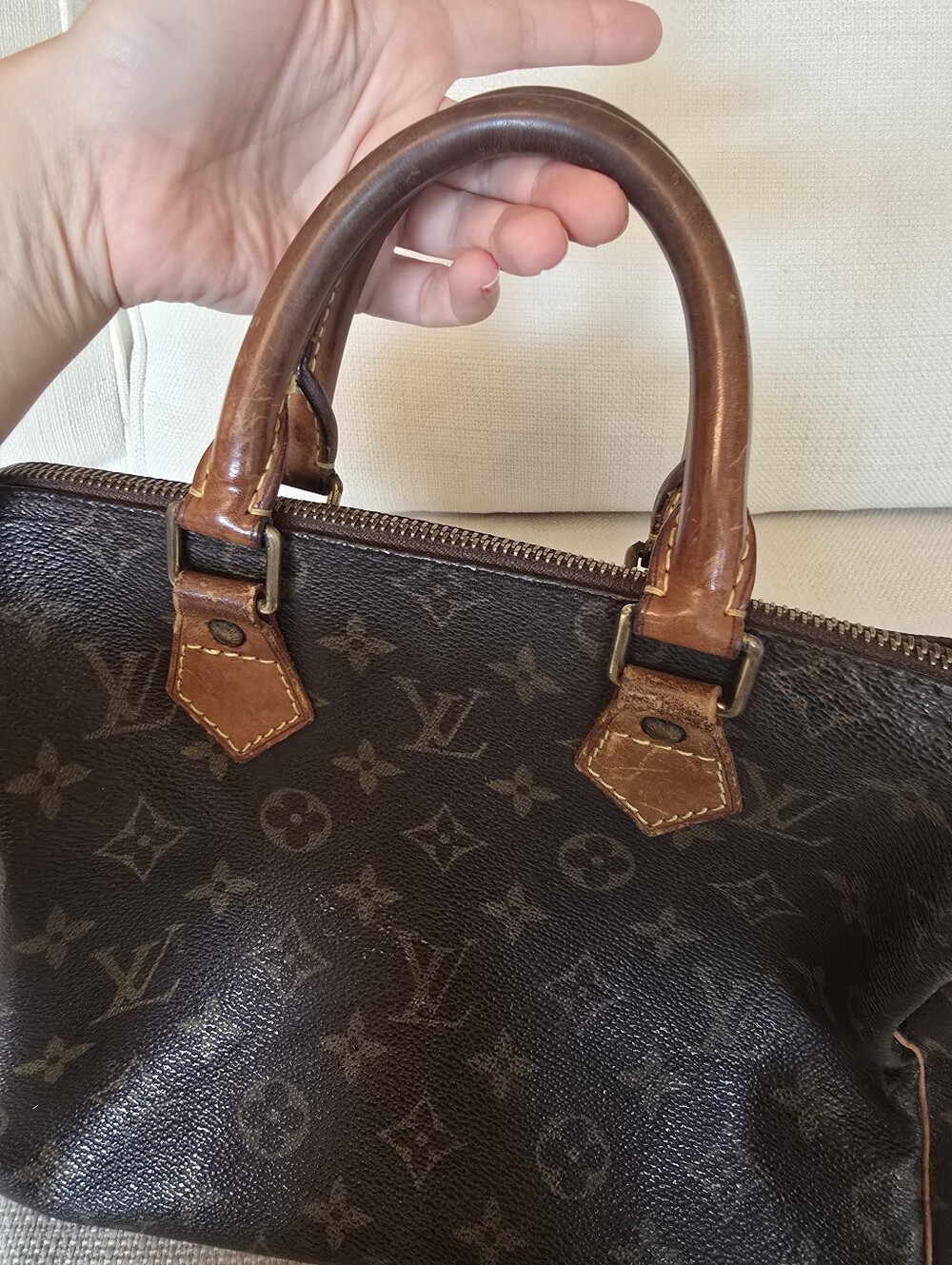 Louis Vuitton vintage speedy 30 leather satchel handbag - Picture 12 of 16